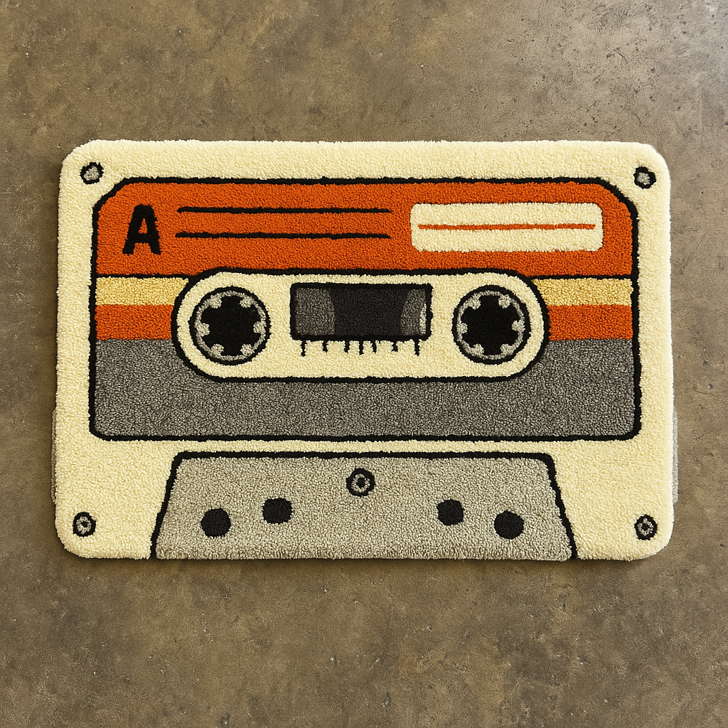 Retro Tape Tufted Rug – Side A Edition